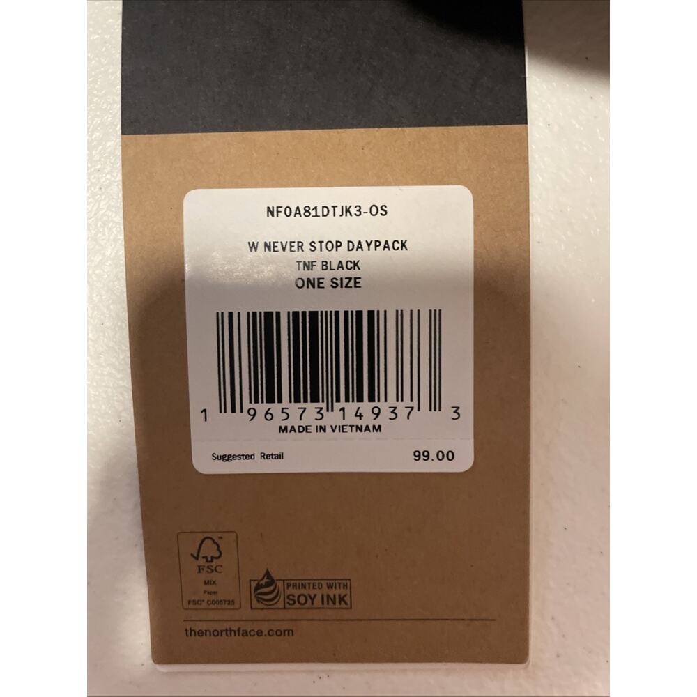 The North Face Women's Never Stop Daypack TNF Black OS NEW - Picture 5 of 7